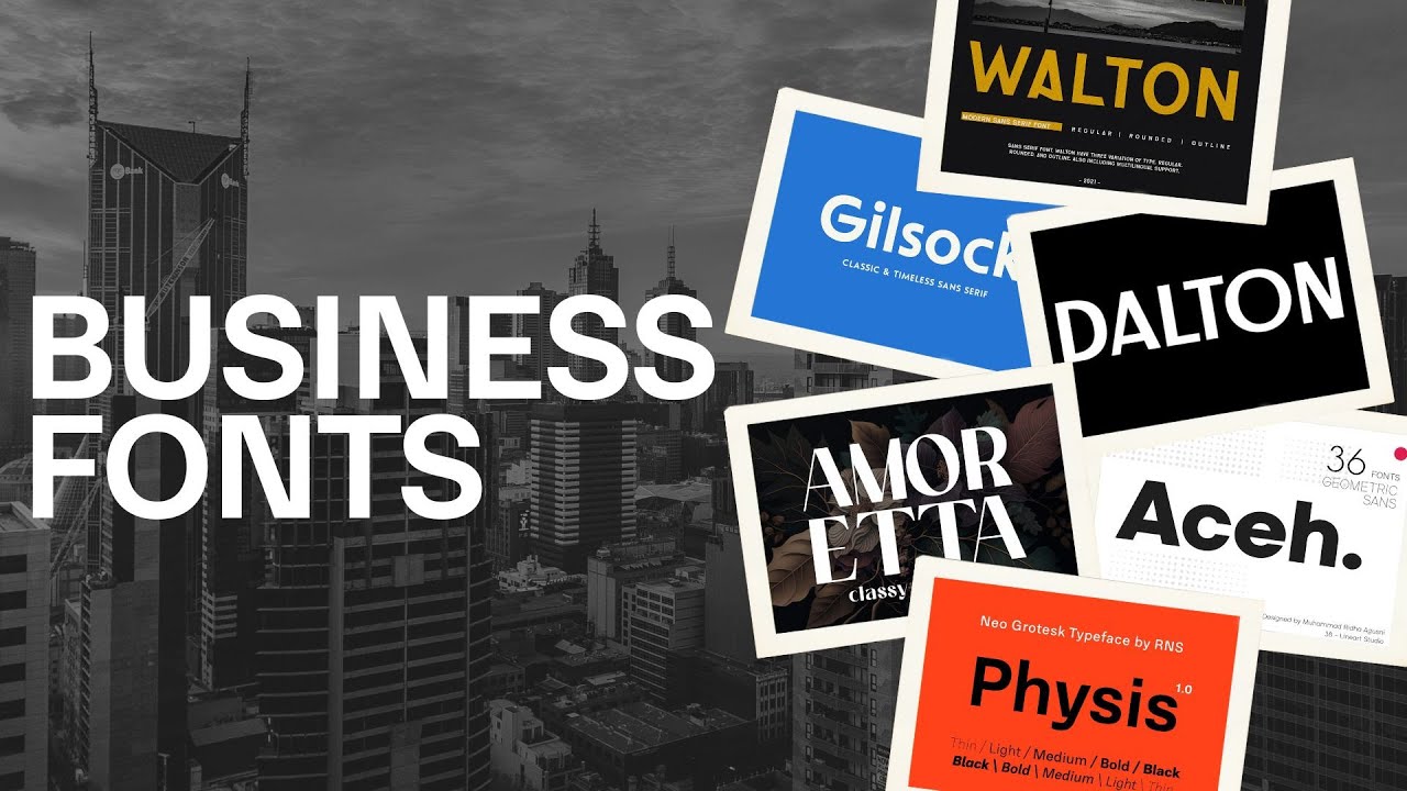 12 Professional Business Fonts That'll Make Your Brand Irresistible!