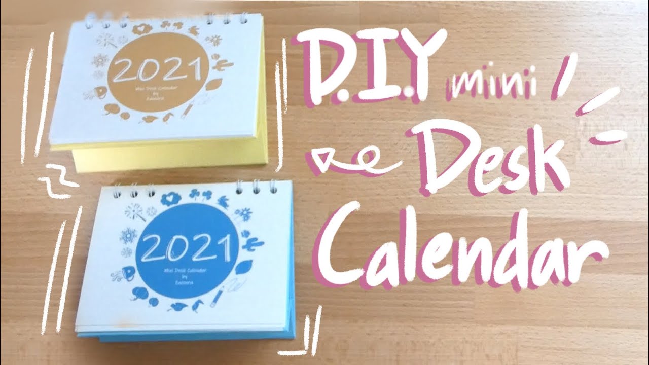 DIY Desk Calendar! | 3 methods + Printable Pattern! (2025 updated)