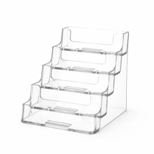 business card holders acrylic 4 tiers