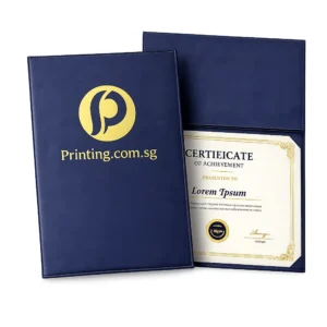 certificate holders navy blue leatherette colour