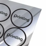 chrome silver hologram sticker