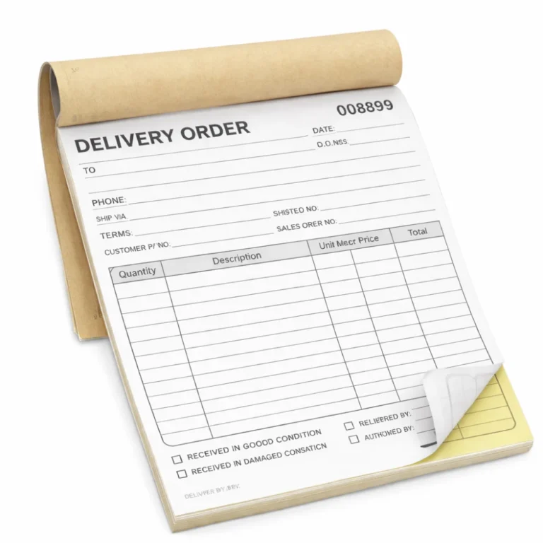 delivery order forms printing