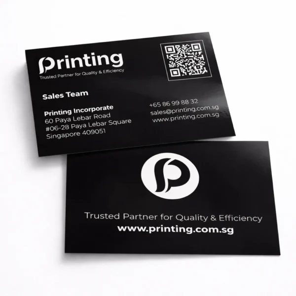 express business cards printing singapore black glossy finishes