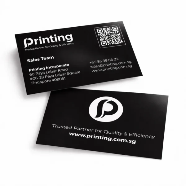 express business cards printing singapore slight angle float view