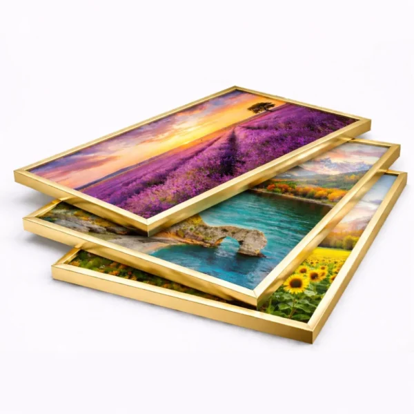 form board signs chrome gold framing