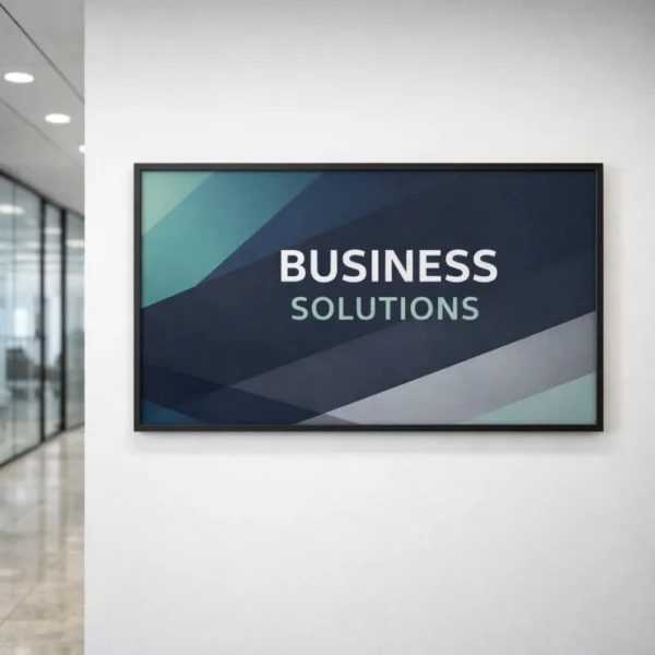 form board signs printing corporate corridor with business solutions sign