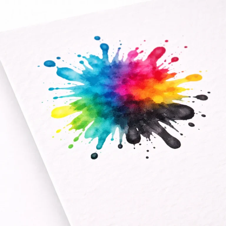 full colour ink printed on paper