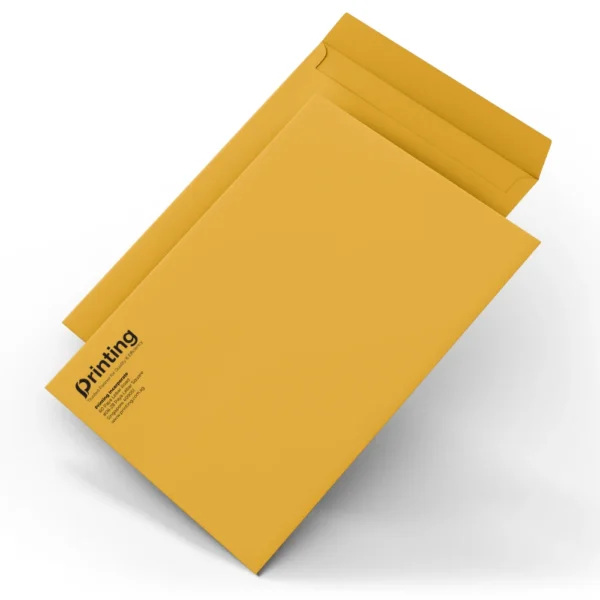 gold kraft envelopes