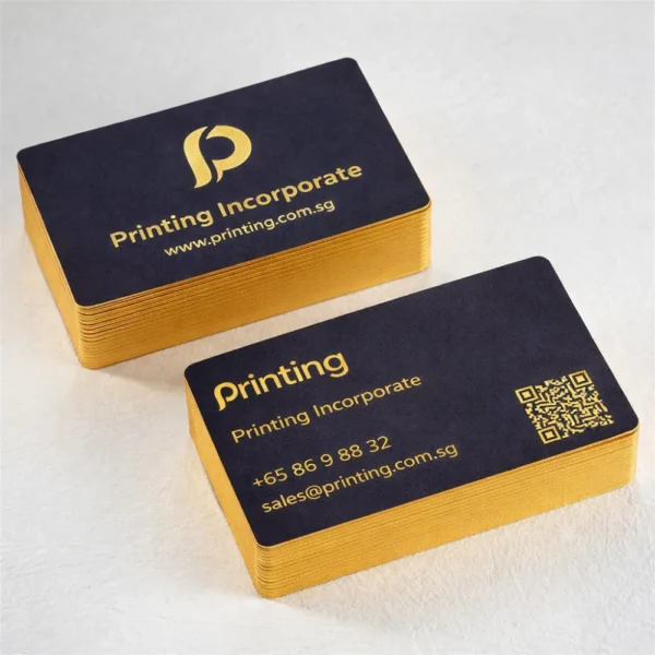 hot stamped business cards printing singapore glitter edges