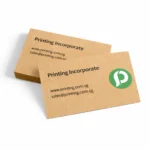 kraft business cards