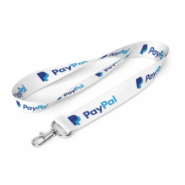 lanyards printing white blue colour