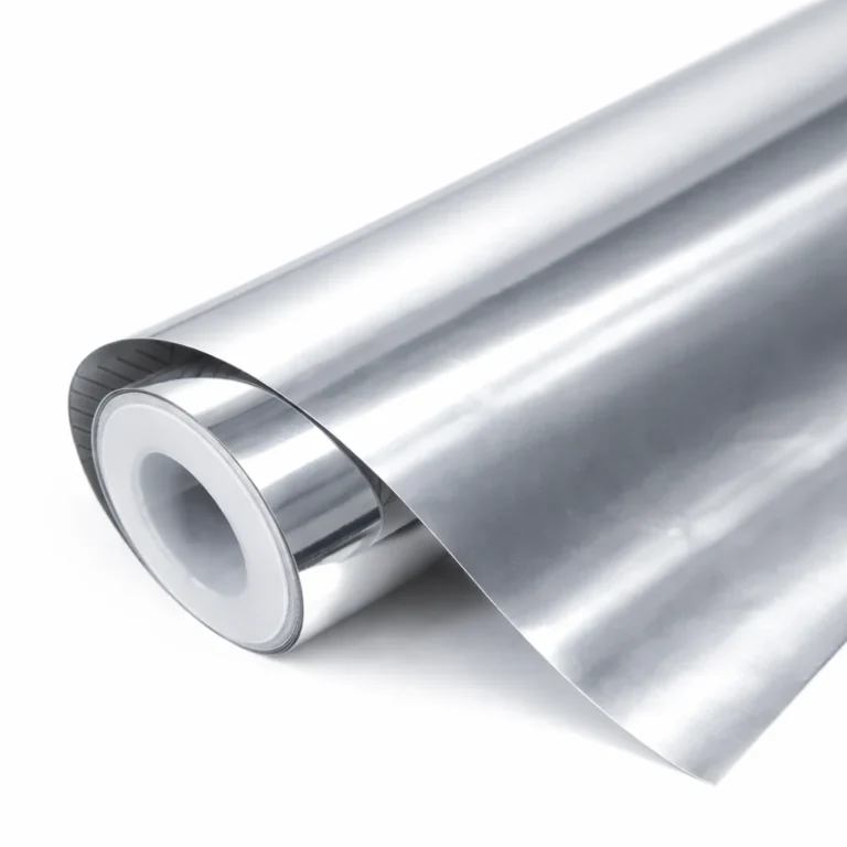 metallic silver foil