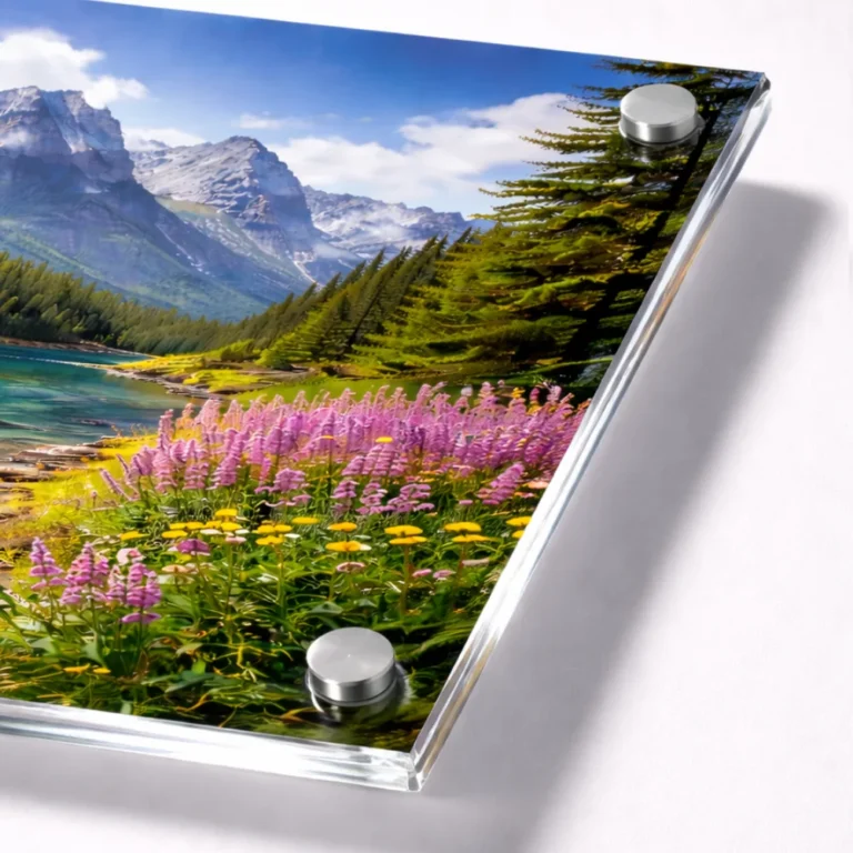 mounting print on acrylic