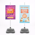 poster stands clip pole with posters