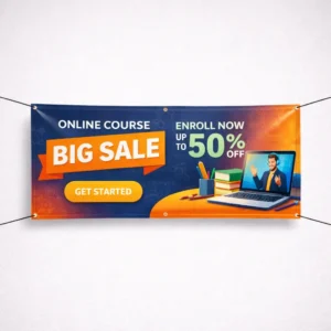 pvc banners landscape 6 eyelets