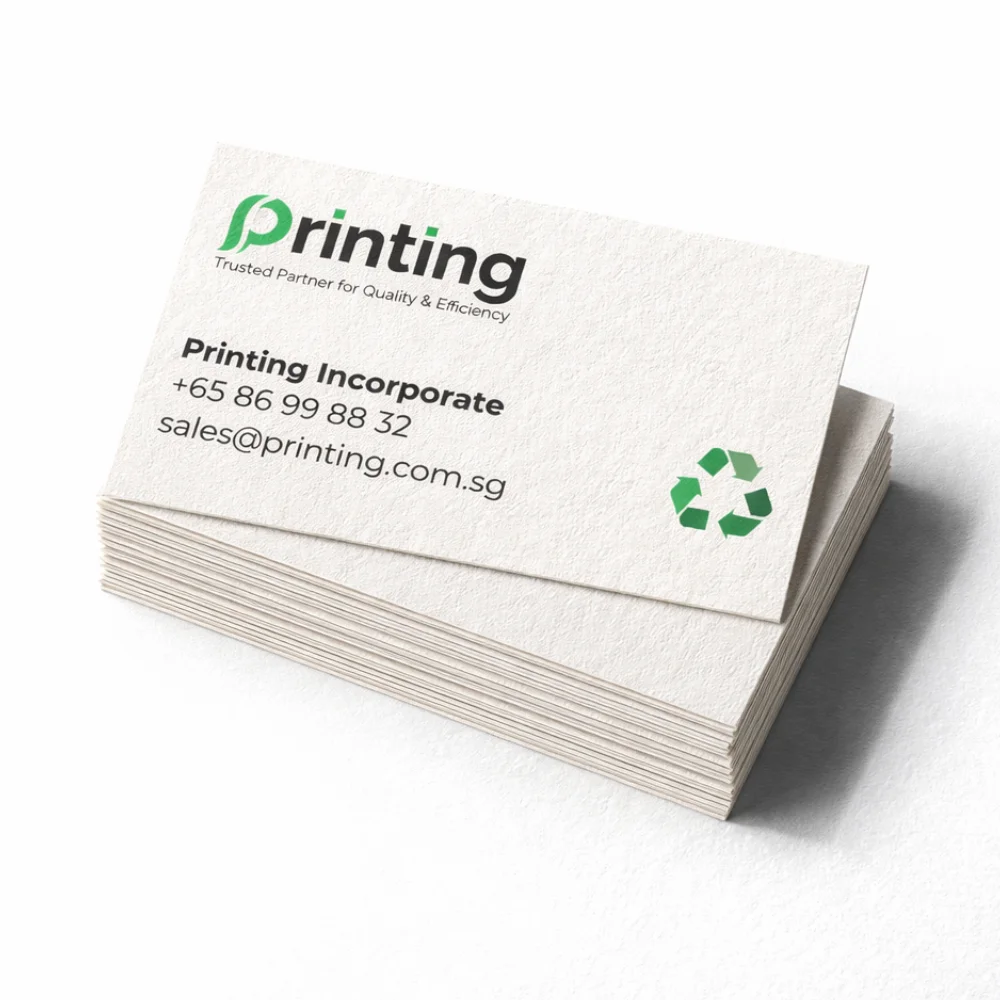 recycled business cards printing singapore stack