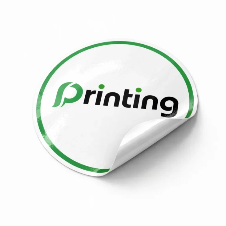 round gloss stickers