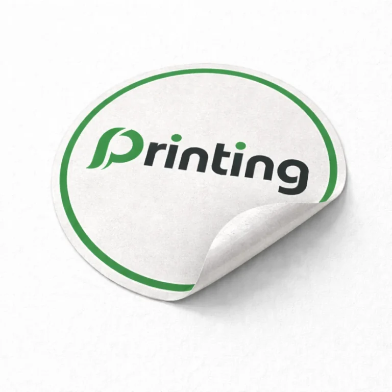 round woodfree stickers