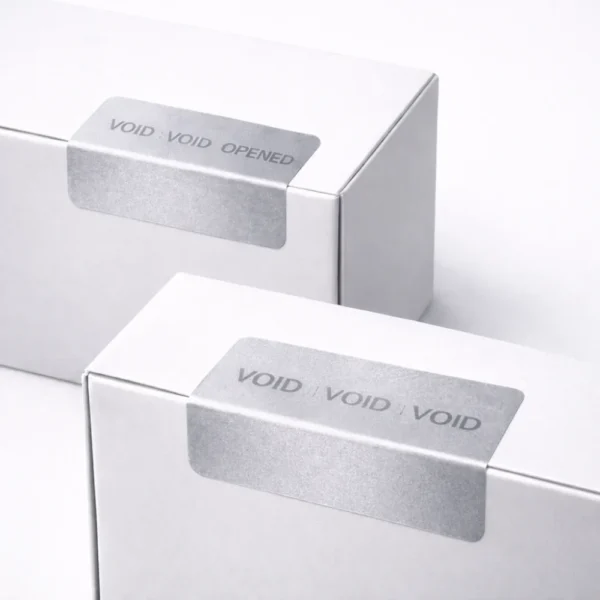 security stickers printing sealed electronics boxes with void stickers