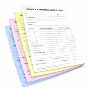 service maintenance forms printing