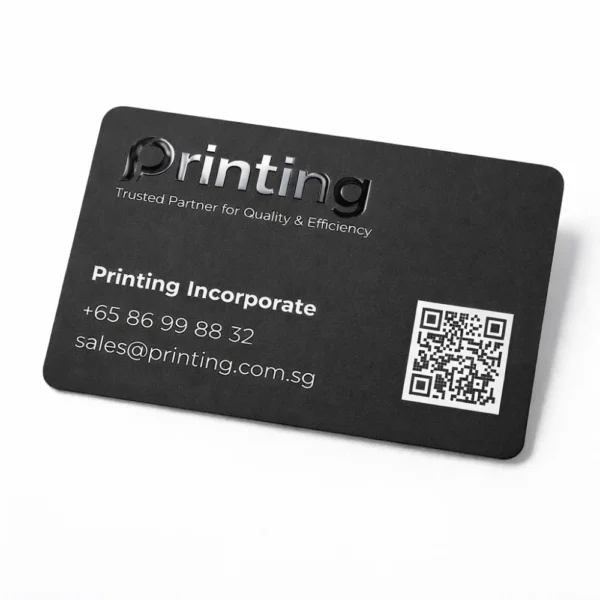 spot uv business cards printing singapore black horizontal card