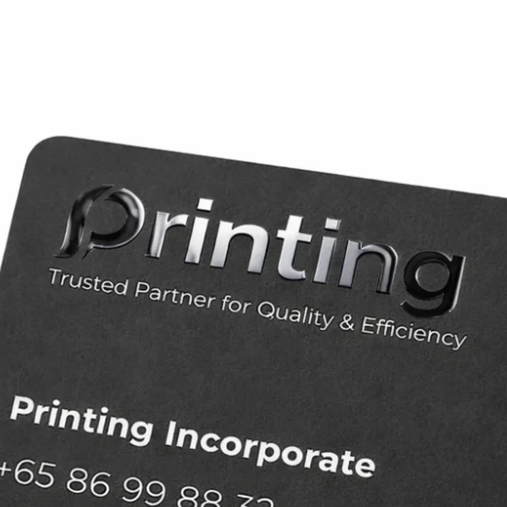 spot uv business cards printing singapore closeup view