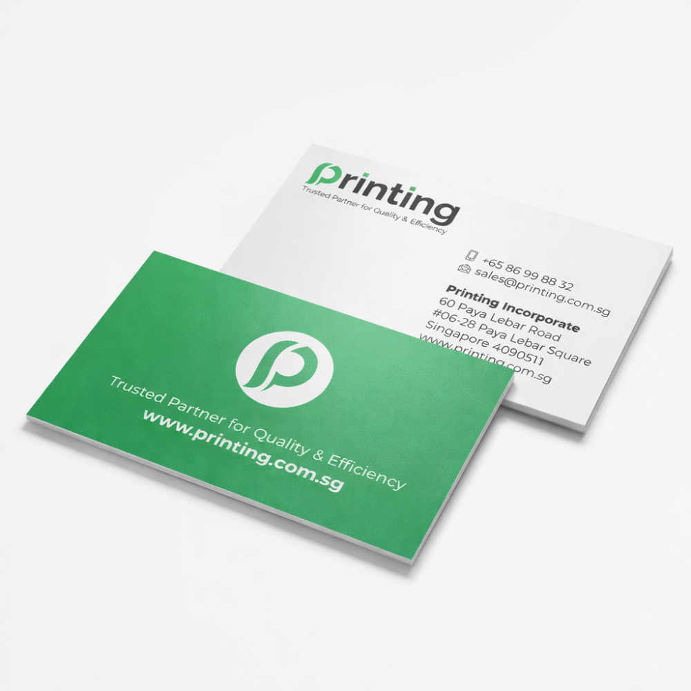 standard business cards printing singapore matt lamination