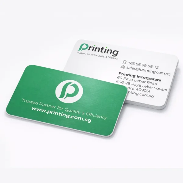 standard business cards printing singapore matt rounded corners