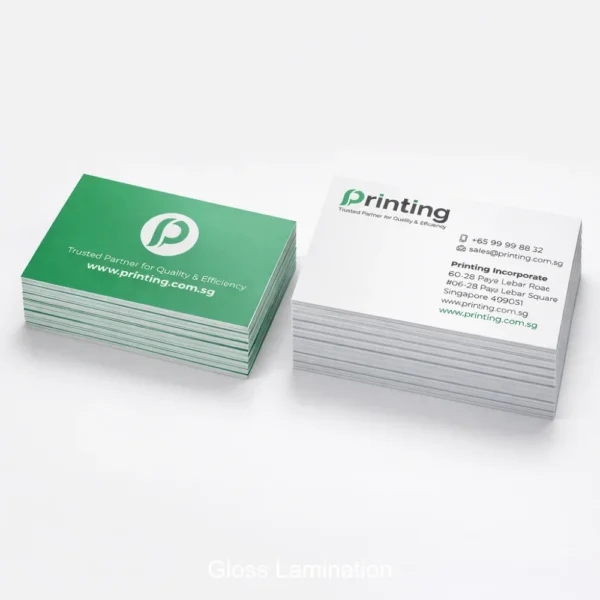 standard business cards printing singapore stack