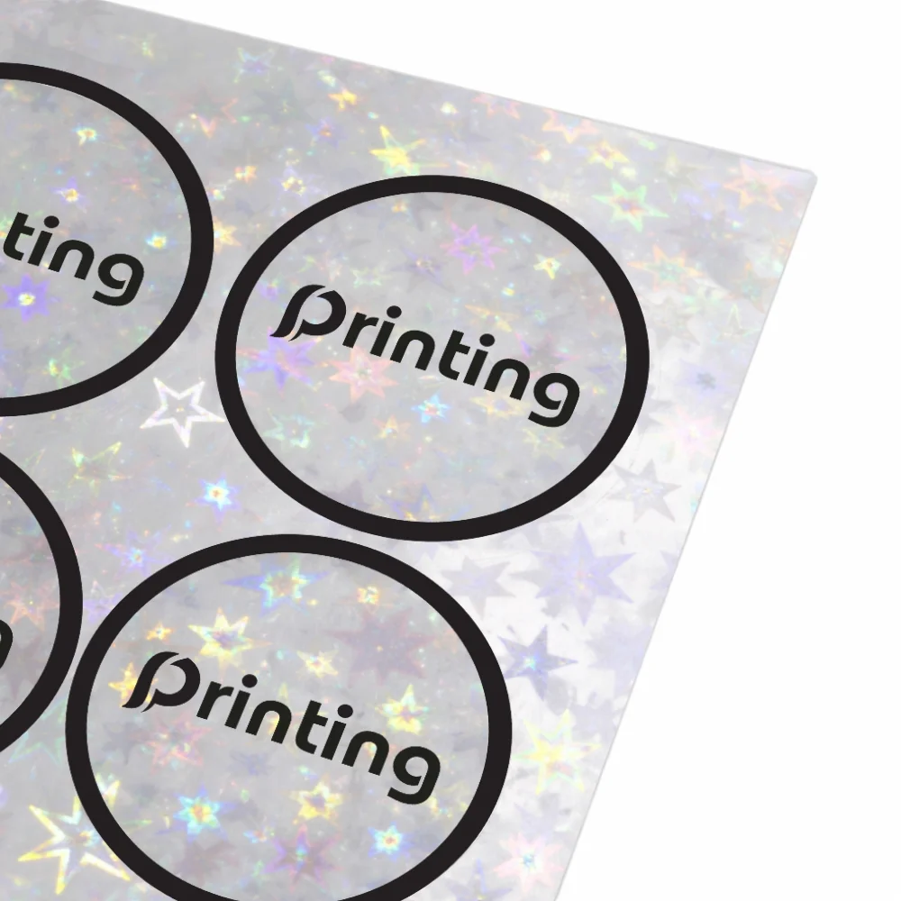 star hologram sticker