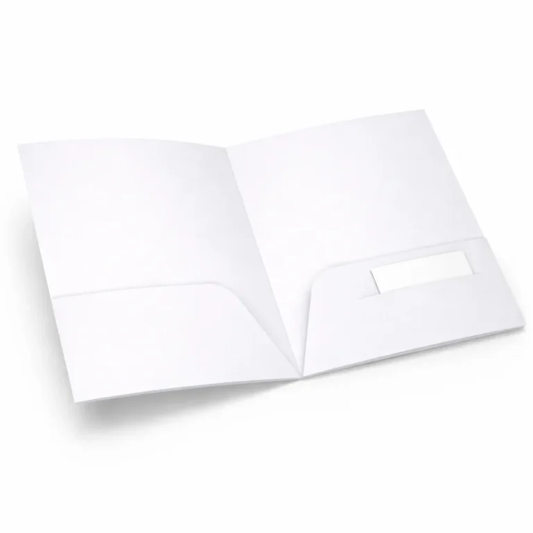 two pocket folder with slot