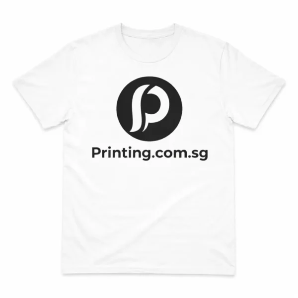 white t shirts with black logo