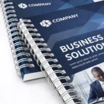 wire o booklets close up view