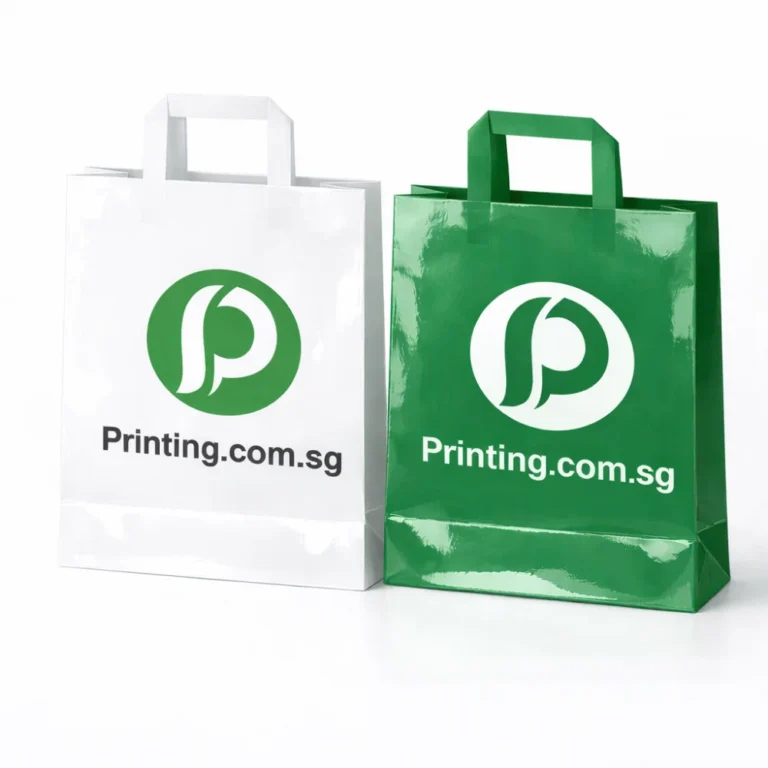 flat paper handles paper bags