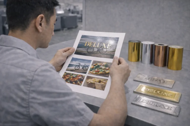 foil stamping and metallic finishes explained