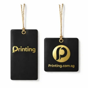 hot stamped hang tags