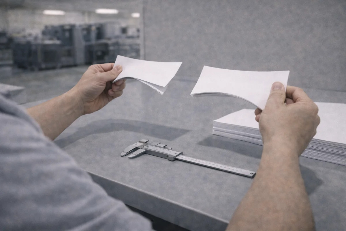 paper thickness vs stiffness