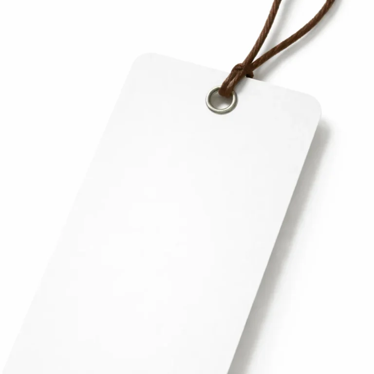 waxed cotton hang tags